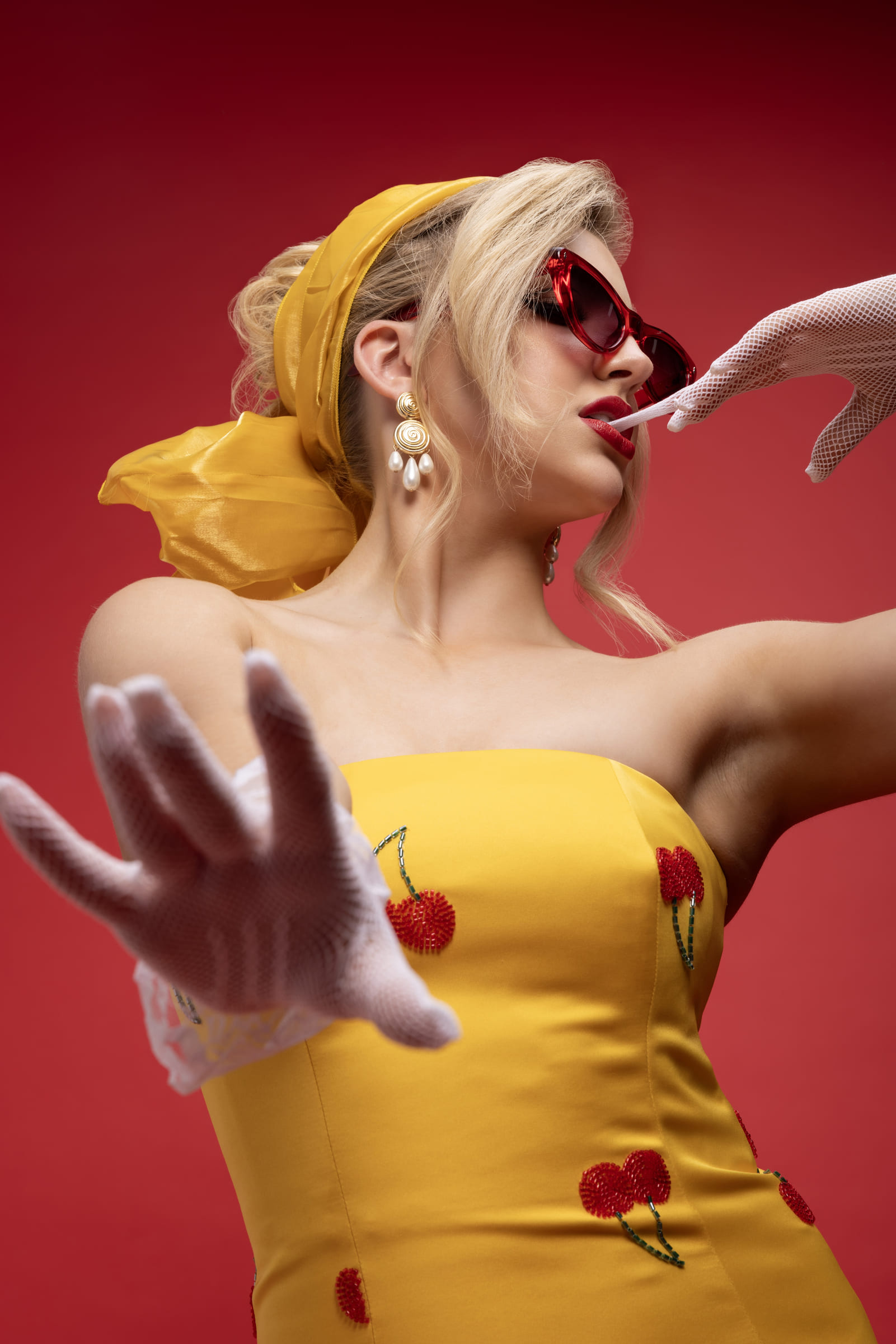 Editorial fashion photography with bold styling and art direction, Houston