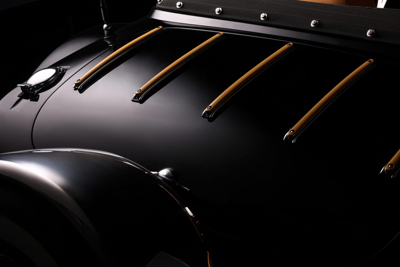 Clenet roadster side profile, Houston car photography